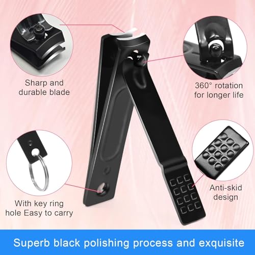 Tweezers and Fingernail Clippers Kit, 8 Pcs Professional Tweezer Nail Clipper Set Stainless Steel Manicure Tools with Case for Men Women
