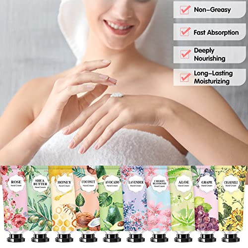 74-Pack Natural Hand Cream Gift Set for Women - Travel Size & Skin Moisturizers