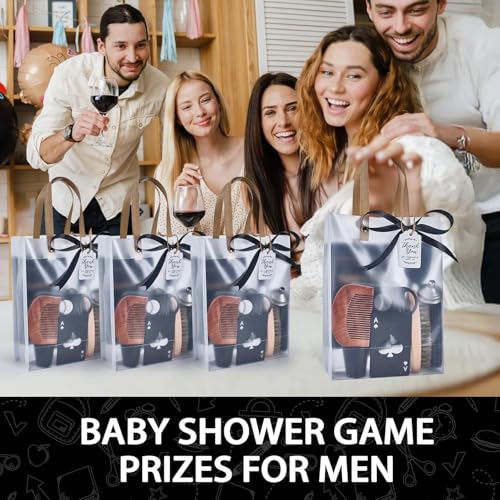 Men's Baby Shower Prize Set - Black 8-Piece Gift Bundle for Games & Events
