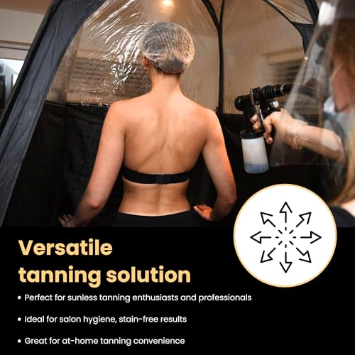 KOBBTAN Disposable Spray Tan Feet Pads Black 120 Pairs for Salon & Home Use