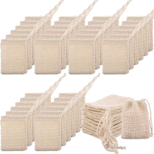 Rtteri 240 Pcs Soap Saver Bags - Natural Sisal Exfoliating Soap Pouches - Variation of THIS listing