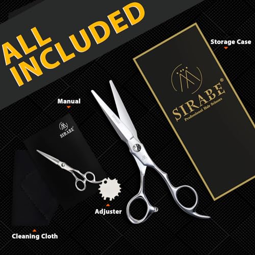 Professional Hair Cutting Scissors - Ultra Sharp Blades for Salon & Home Use