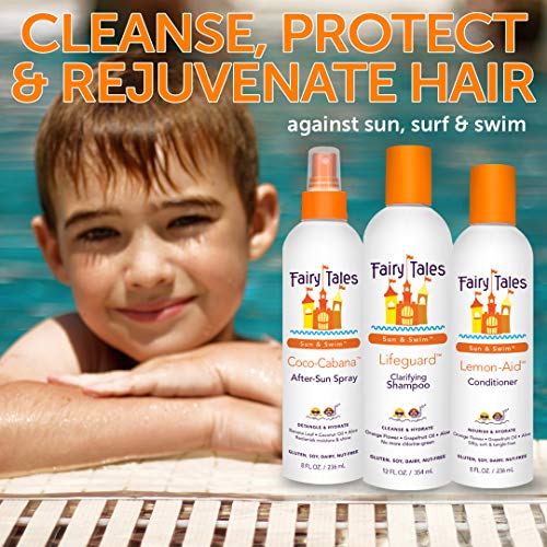 Kids Swim Shampoo Conditioner Spray 3-Pack Natural Chlorine Removal - Variation of Shampoo + Conditioner + Spray / 6.67 Fl Oz