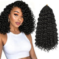 120 Strands Crochet Hair 12 Inch 1B - Easy Install, Soft Curly Protective Style
