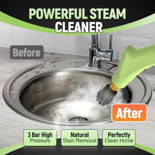 DreamNature 10-in-1 Handheld Steam Cleaner with Large Water Tank, High Pressure & Temperature for Home & Car Cleaning