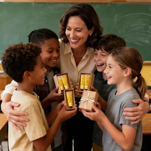Leelosp 50Pcs Teacher Appreciation Hand Cream Gift Set with 10 Fragrances & Pencil Design