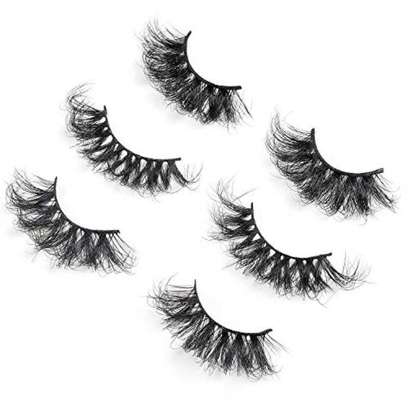 25mm 3D Mink Lashes Full Volume Mink Eyelashes Fluffy Volume Dramatic 25mm Mink Lashes Extension Cruelty-free Siberian Mink Strip Eyelashes (06 61 82 mix)¡¦¡¦¡¦¡¦