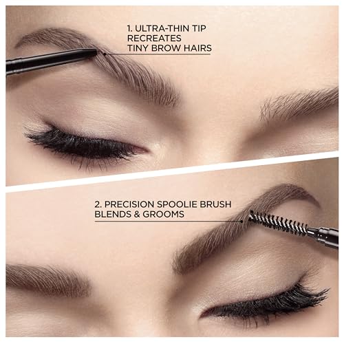 L'Oreal Paris Makeup Brow Stylist Definer Waterproof Eyebrow Pencil, Ultra-Fine Mechanical Pencil, Draws Tiny Brow Hairs and Fills in Sparse Areas and Gaps, Blonde, 0.003 Ounce (Pack of 1)