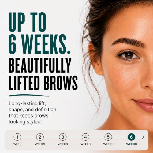Home Brow Lamination Kit with Mapping Rulers - 5 Complete Treatments