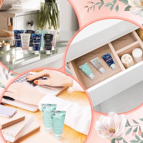 24 Pack Christian Hand Cream Gift Set with Bible Verses - Travel Size Moisturizer