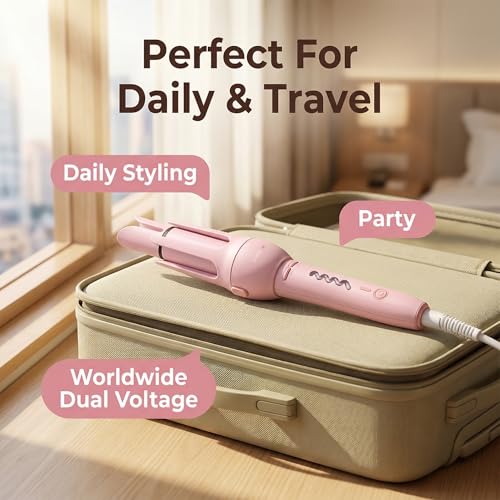 Automatic Hair Curler 1.25 Inch Barrel for Beach Waves & Salon-Style Curls