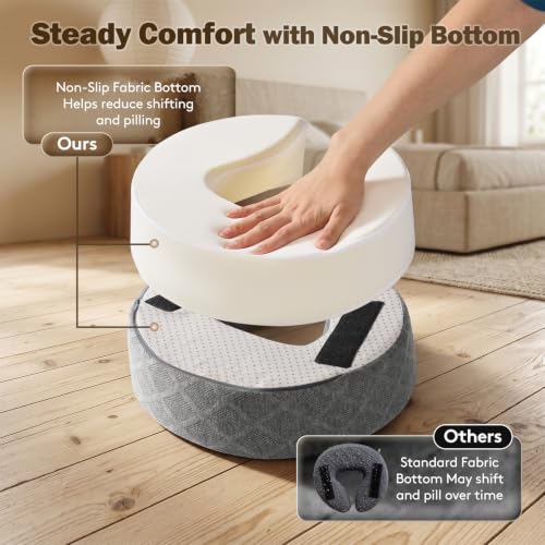 Dark Gray Massage Headrest for Bed with Face Cradle & Pillow - Portable Relaxation
