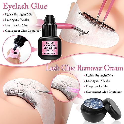 Eyelash Extension Kit for Beginners and Professionals - 404 pcs