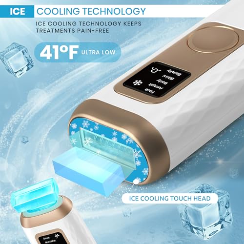 IPL Laser Hair Removal Device for Face & Body - Permanent Hair Removal for Women & Men