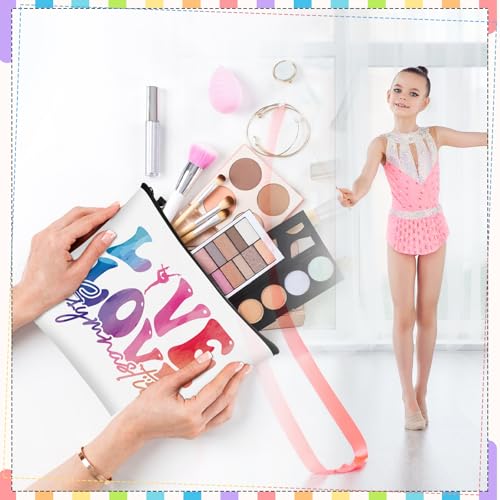20 Pcs Gymnastics Gift Makeup Bags for Girls - Inspirational Canvas Storage Set Variation of THIS listing