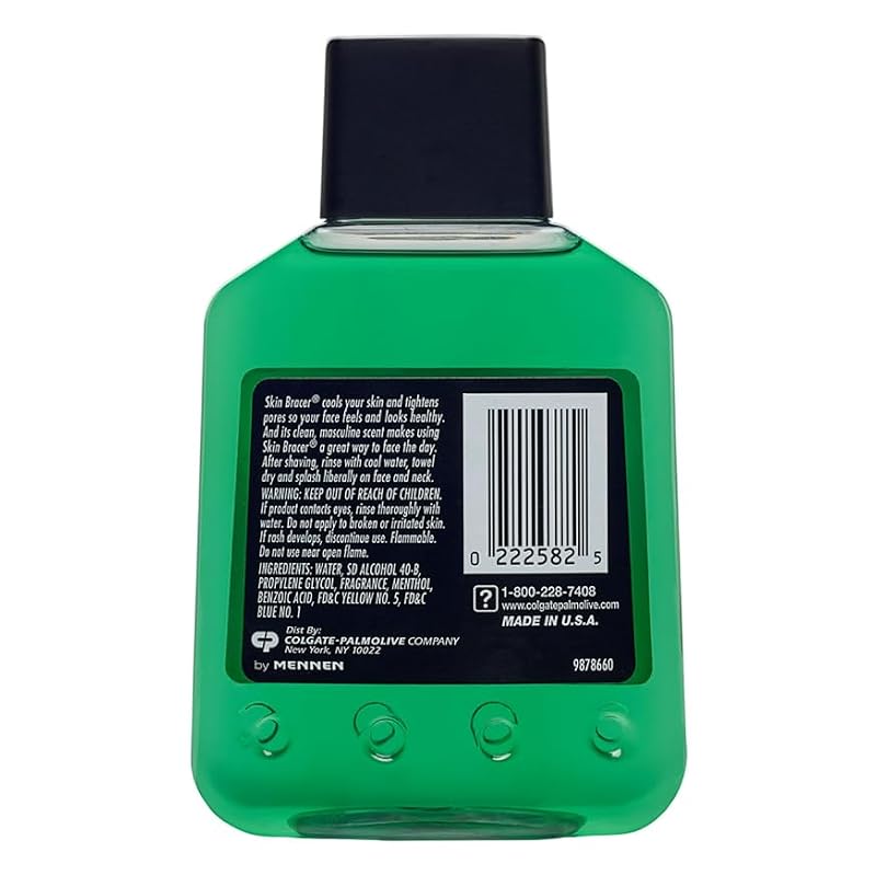 Skin Bracer Original After Shave Lotion - Cooling, Masculine Scent, 7oz x 5 Bottles