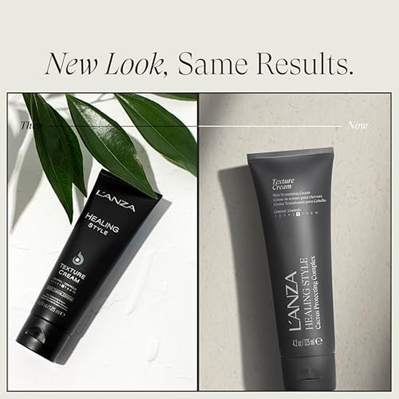 L'ANZA Healing Style Texture Cream or Smoothing Balm, Frizz Taming, Natural Finish, Color Safe, Anti-Humidity, Strengthening Care