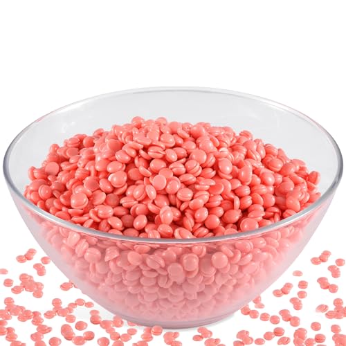 PURPLESKY 5lbs Hard Wax Beads Bulk for Coarse Hair, Rose 80 oz – Low Temp, Microwavable, Painless Brazilian Bikini & Body Wax at Home
