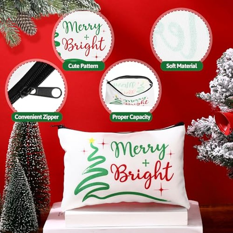 18 Pcs Christmas Gifts Set Merry Xmas Makeup Bags Enamel Mugs Christmas Socks Bulk 2026 Gifts Santa Snowflake Party Favors for Adults Women Coworkers Teacher Xmas Winter Party Supplies Decor