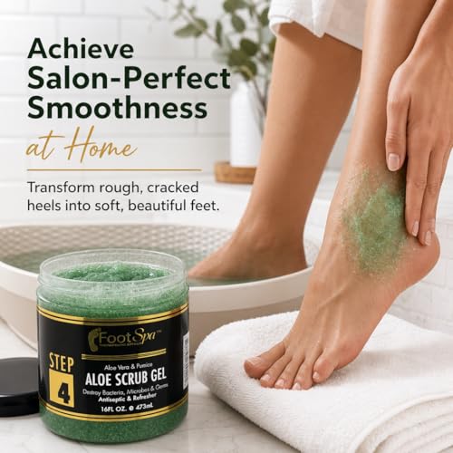 Foot Spa Exfoliating Scrub Gel for Feet & Body - 16 oz