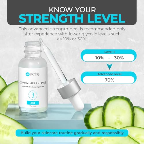 Professional 70% Glycolic Gel Peel with Retinol & Green Tea Extract - For Experienced Users