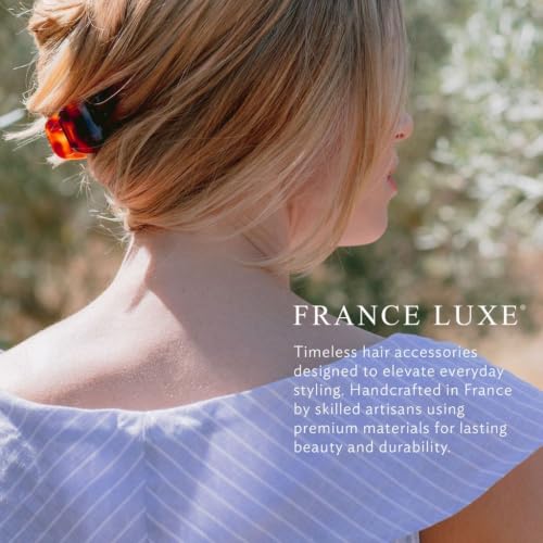 France Luxe Medium Gallery Claw Hair Clip - Onyx