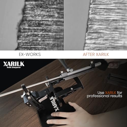 XARILK GEN3 Guided Knife Sharpening System - Aluminum Alloy, Includes 3 Stones
