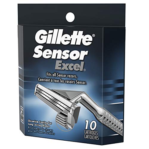Gillette Sensor Excel Men's Razor Blade Refills Pack of 2 - 10 Count