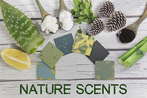 Men's Natural Bar Soap with Essential Oils & Shea Butter - Made in USA, 6 Pack