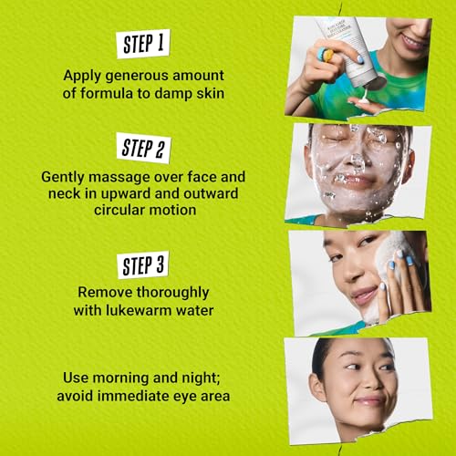 Gentle Exfoliating Facial Cleanser for Oily Skin - Amazonian White Clay, 5 fl oz