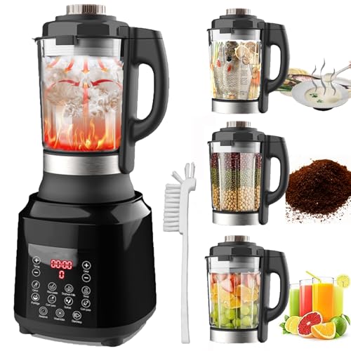 1200W Countertop Blender Food Processor with Hot & Cold Functionality and 9 Programs