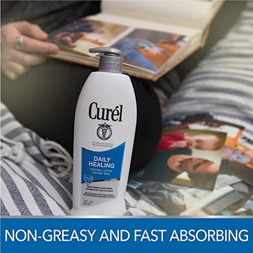 Curel Daily Healing Original Lotion Pack of 3 - 13 Fl Oz, Hydrating Dry Skin Moisturizer