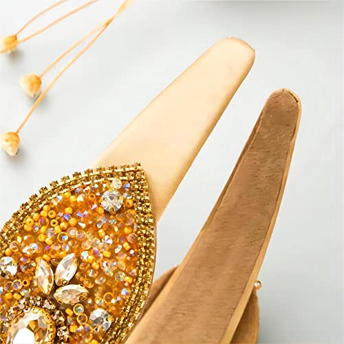 Women's Wide Rhinestone Headband - Green Hair Accessories for Women & Girls - Fashion & Elegant