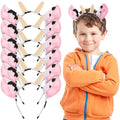 FRCOLOR 1 Pack of 12 Plush Cow Headbands for Kids & Adults Party Costumes