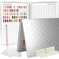 Silver 308 Colors Nail Polish Swatch Book with Tips & Brush - Salon Display