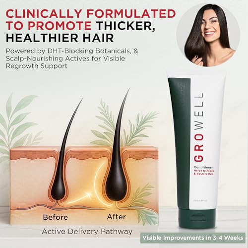 GroWell Hair Repair Conditioner with Biotin & Keratin - Natural / 8 Fl Oz