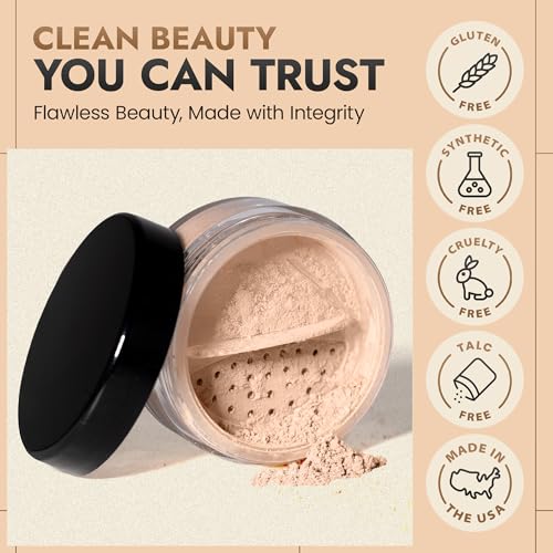 Loose Powder Foundation - Full Coverage Matte Mineral Makeup - Inspire