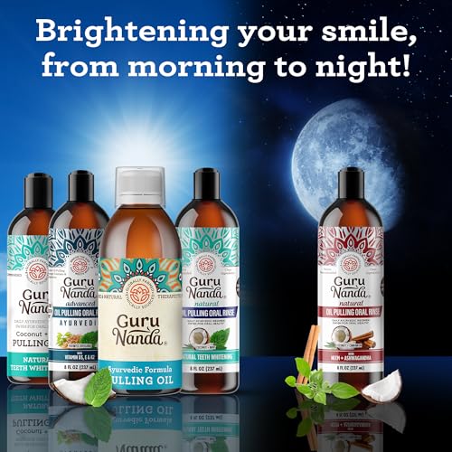 Oil Pulling Mouthwash with Coconut & Essential Oils - Natural Oral Care