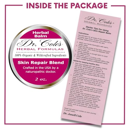 Organic Skin Repair Herbal Balm Extra Strength for Irritated Skin Relief