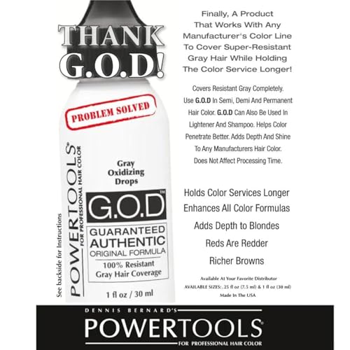 PowerTools G.O.D Gray Oxidizing Hair Drops - 2 Fl Oz Variation of THIS listing