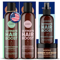 Moerie Hair Growth Set with Biotin & Rosemary – Shampoo, Conditioner, Mask & Spray – 4 Items (Single Set)