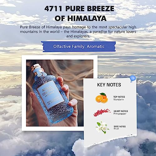4711 Acqua Colonia Intense Pure Breeze of Himalaya Unisex 5.7 oz Eau de Cologne Spray