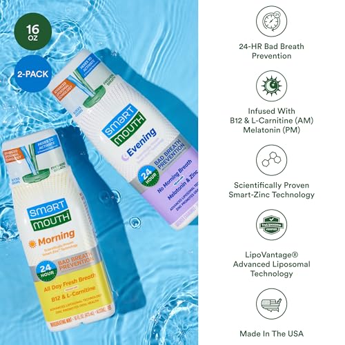 Morning B12 & Evening Melatonin Mouthwash Bundle for Fresh Breath