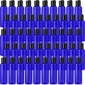 Mimorou 50 Pcs 4oz Empty Plastic Travel Bottles with Disc Top Flip Cap Small Travel Size Bottles Blue Refillable Empty Containers for Shampoo Lotion Liquid Body Soap Cream Toiletries