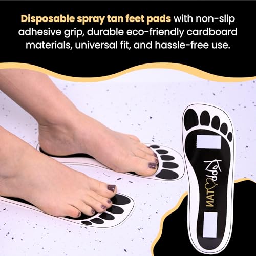 Disposable Spray Tan Feet Pads - 120 Pairs Non-Slip Bronzing Protectors