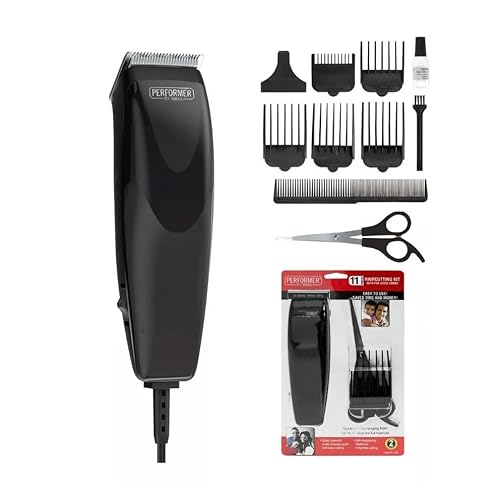 Performer by WAHL 11 Piece Haircutting Kit Set with Five Guide Combs