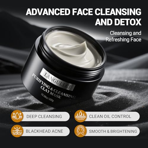 Kaolin Clay Face Mask for Blackhead Removal & Oil Control - 10.5 oz