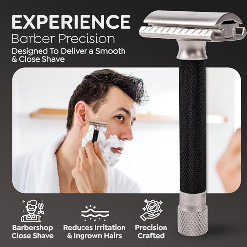 Parker Variant Adjustable Double Edge Safety Razor - Graphite