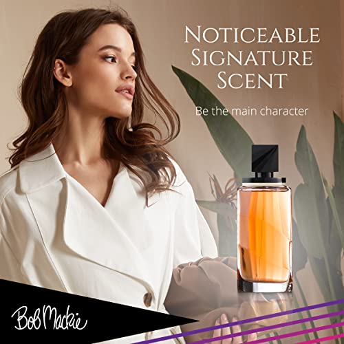 Bob Mackie Feminine Fragrance Eau de Toilette Spray 3.4 oz – Long-Lasting Floral & Amber Scent