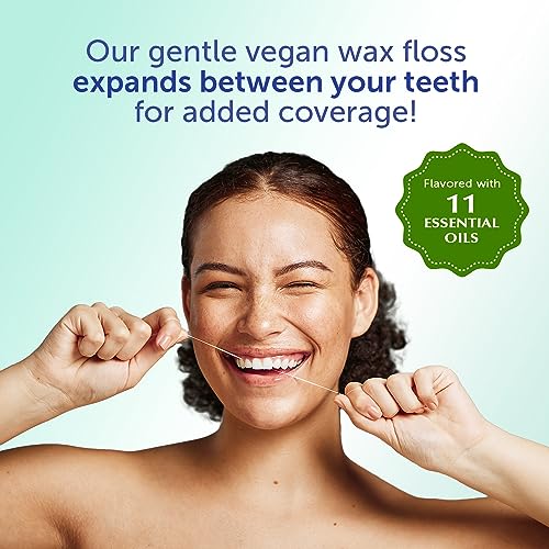 Eco-Dent GentleFloss Mint Waxed Dental Floss Vegan & Eco-Friendly Pack of 6